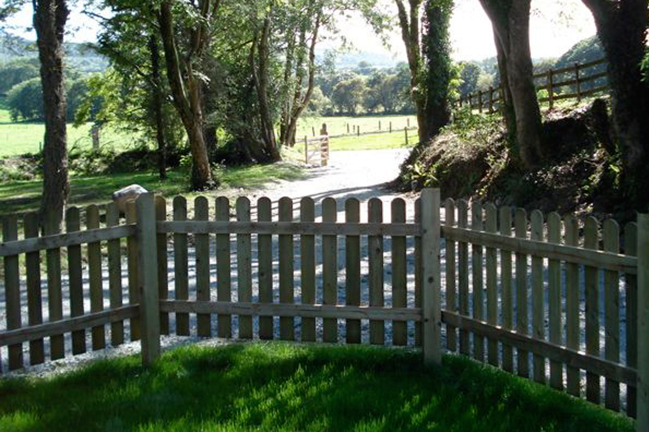 fenced garden